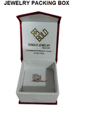 BEBOLD 1.2ct Emerald Cut Peach Morganite Solitaire Engagement Ring 14k White Gold Finish