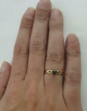 1ct Round Black Diamond Engagement Ring Infinity Solitaire 14k YellowGold Finish