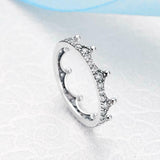 1ct Round Cut VVS1D Diamond Engagement Ring Princess Crown 14k White Gold Finish