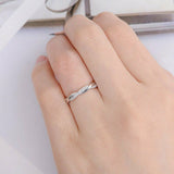 1ct Round Cut Diamond Engagement Ring Twisted Rope Infinity 14k WhiteGold Finish