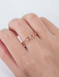 1ct Round Cut Diamond Wedding Band Full Eternity 14k Rose Gold Finish