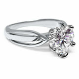 2.5ct Heart Cut Diamond Engagement Ring Split Shank Solitaire 14k WhiteGold Over