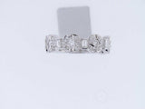 2Ct Round Cut Diamond Milgrain Vintage Wedding Band Ring 14K White Gold Finish