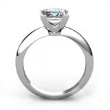 1ct Princess Cut Diamond Bezel Solitaire Engagement Ring 14k White Gold Finish