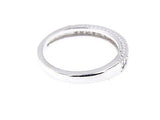 0.5ct Round Diamond Half Eternity Milgrain Wedding Ring Band 14k White Gold Over