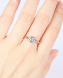 1.2ct Round Cut Morganite Engagement Ring Swirl Twist Stylish 14k Rose Gold Over