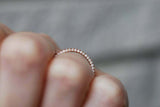 2ct Engagement Ring Round Cut Pink Sapphire Bridal Set Halo 14k Rose Gold Finish