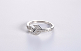 2ct Round Cut Diamond Engagement Ring 14k White Gold Finish Heart & Arrow Design