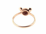 0.5ct Round Cut Diamond Cartoon Bear Design Ring Kids 14k Rose Gold Finish