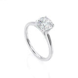 1ct Cushion Diamond Engagement Ring Classic 4 Prong Solitaire 14k WhiteGold Over