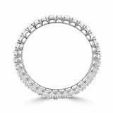 5ct Round Cut Diamond Fancy Royal Round BANGLE Bracelet 14k White Gold Finish