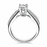 2ct Round Cut Diamond Engagement Ring Split Shank Solitaire 18k WhiteGold Finish