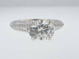 3Ct East West Oval Cut Diamond Solitaire Engagement Ring 14K White Gold Finish