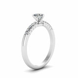 0.5ct Heart Cut Diamond Love Solitaire Engagement Ring 14k White Gold Finish New