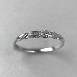 Twisted Infinity Wedding Ring Band 0.6ct Round Cut Diamond 14k White Gold Finish