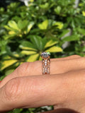 2ct Round Diamond Engagement Ring Vintage Milgrain Solitaire 14k Rose Gold Over