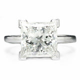 2ct Princess Cut Diamond Proposal Solitaire Engagement Ring 14k White Gold Over