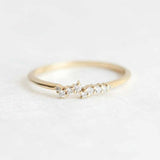 0.6ct Round Cut VVS1D Diamond Engagement Ring 14k Yellow Gold Finish Minimalist