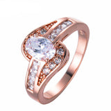 4ct Oval Cut VVS1 Diamond Engagement Ring 14k Rose Gold Finish Classic Solitaire