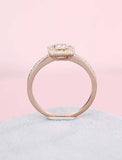 1.5ct Princess Cut VVS1 Diamond Engagement Ring Halo Vintage 14k RoseGold Finish