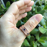 2ct Princess Cut Blue Sapphire Wedding Band Vintage Filigree 14k Rose Gold Over