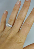 2ct Round Cut VVS1D Diamond Engagement Ring 14k White Gold Finish Antique Design