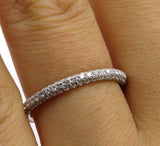 2Ct Round Brilliant Cut Diamond Iced Eternity Wedding Band 18K White Gold Finish