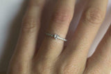 0.5ct Heart Cut Diamond Engagement Ring Accent with Solitaire 14k WhiteGold Over