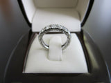 4.5Ct Round Cut Diamond Vintage Half Eternity Wedding Band 14K White Gold Finish