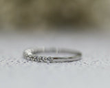 0.5Ct Round Cut Diamond Bubble Women Wedding Band Ring 14K White Gold Finish