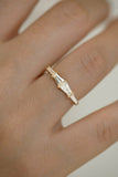 0.4ct Baguette Diamond Engagement Ring 14k Yellow Gold Over Four Stone Delicate