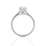 1ct Cushion Diamond Engagement Ring Classic 4 Prong Solitaire 14k WhiteGold Over