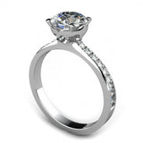 2ct Round Cut Diamond Solitaire w Accents Engagement Ring 14k White Gold Finish