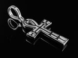 1.65ct Round Cut VVS1D Diamond Ankh Holy Cross Pendant 14k White Gold Finish