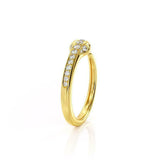 1.5ct Round Cut Diamond Engagement Ring Snake Design Open 14k Yellow Gold Finish