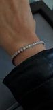 6ct Round Cut Diamond Trendy Elegant Tennis Bracelet in 14k White Gold Finish