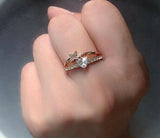 2ct Heart Cut VVS1D Diamond Engagement Ring 14k Yellow Gold Finish Split Shank