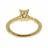 1.5ct Radiant Cut Diamond Solitaire Promise Engagement Ring 14k Yellow Gold Over