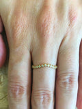 1ct Round Cut Diamond Wedding Band Stackable Full Eternity 14k YellowGold Finish