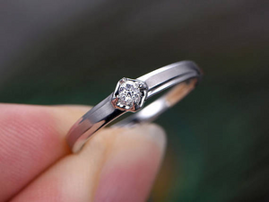 0.4ct Round Cut Diamond Engagement Ring 14k White Gold Finish Solitaire Promise