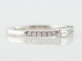 2ct Baguette Round Cut Diamond Wedding Band Half Eternity 14k White Gold Finish