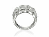 4ct Marquise Cut Diamond Engagement Ring Iced Party Cocktail 14k White Gold Over