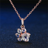 1Ct Heart Cut VVS1/D Diamond Bear Paw Pendant 14K Rose Gold Finish NO CHAIN