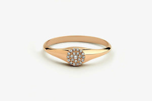 1.7ct Engagement Ring Round Cut Diamond Circular Cluster 14k Rose Gold Finish