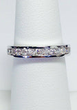 3Ct Round Cut Diamond Channel Set Eternity Wedding Band 14K White Gold Finish