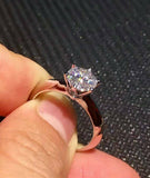 1.5ct Round Cut Diamond Classic Solitaire Engagement Ring 14k White Gold Finish