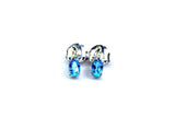 1ct Dangle Earrings Oval Cut Topaz Diamond Stylish Design 14k White Gold Finish