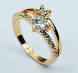 2.5ct Heart Cut VVS1D Diamond Engagement Ring 14k Yellow Gold Finish Split Shank