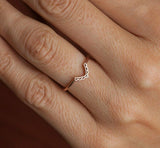 0.1ct Round Cut VVS1 Diamond Engagement Ring 14k Rose Gold Finish Filigree Crown