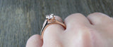 1.2ct Oval Cut VVS1 Diamond Engagement Ring 14k RoseGold Finish Solitaire Bridal